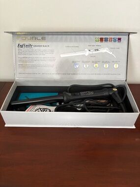 Pro Royale Infinite Grand Black Tourmaline Curling Iron 25mm/18mm 110V-240V EU